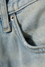 Port Blue - Hellblau - Panelled Loose Fit Baggy Leg Unisex Jeans - 1