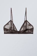 Dark Brown - Zelda Lace Bralette - 0
