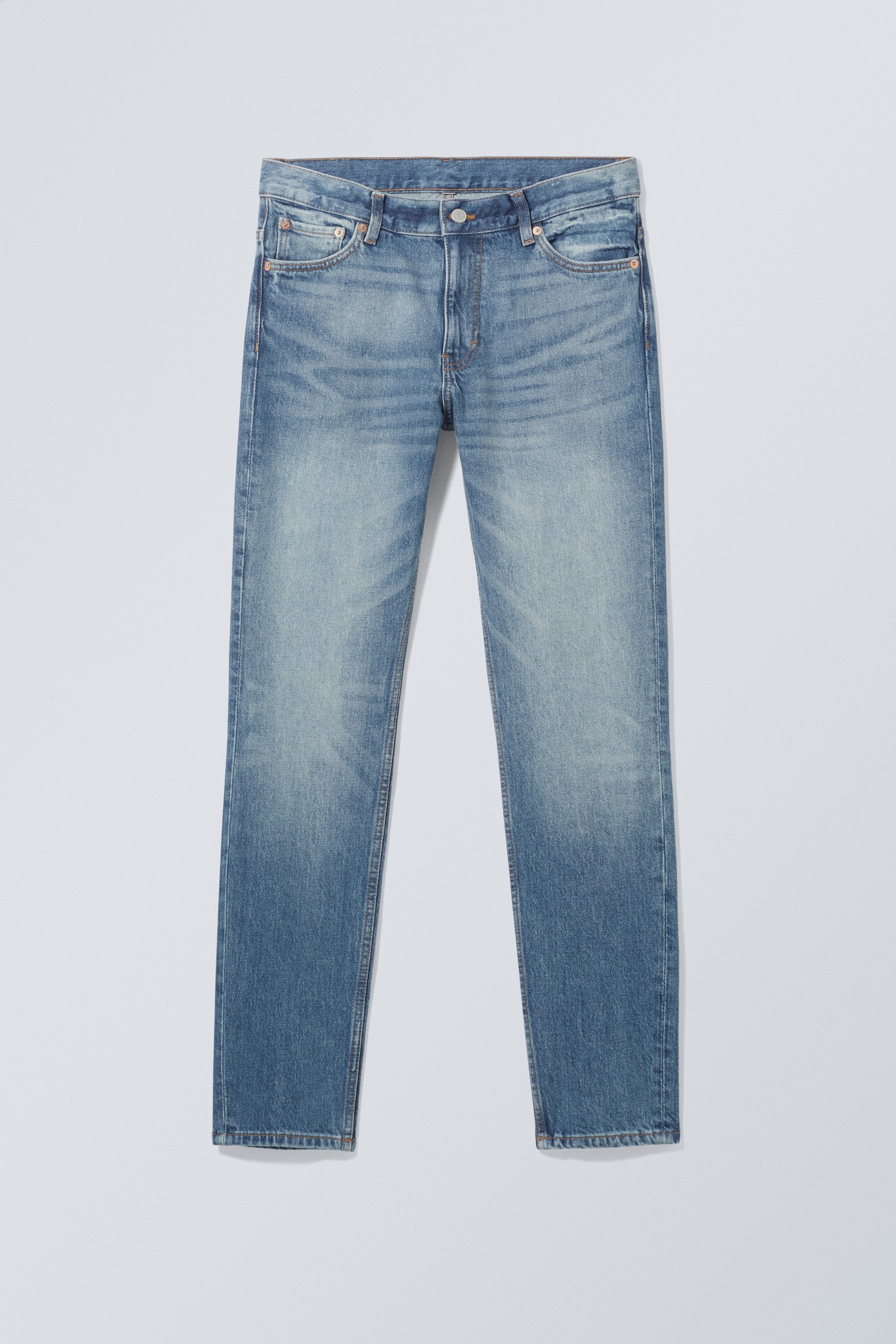 Wellenblau - Sunday Mid Waist Slim Tapered Jeans - 1