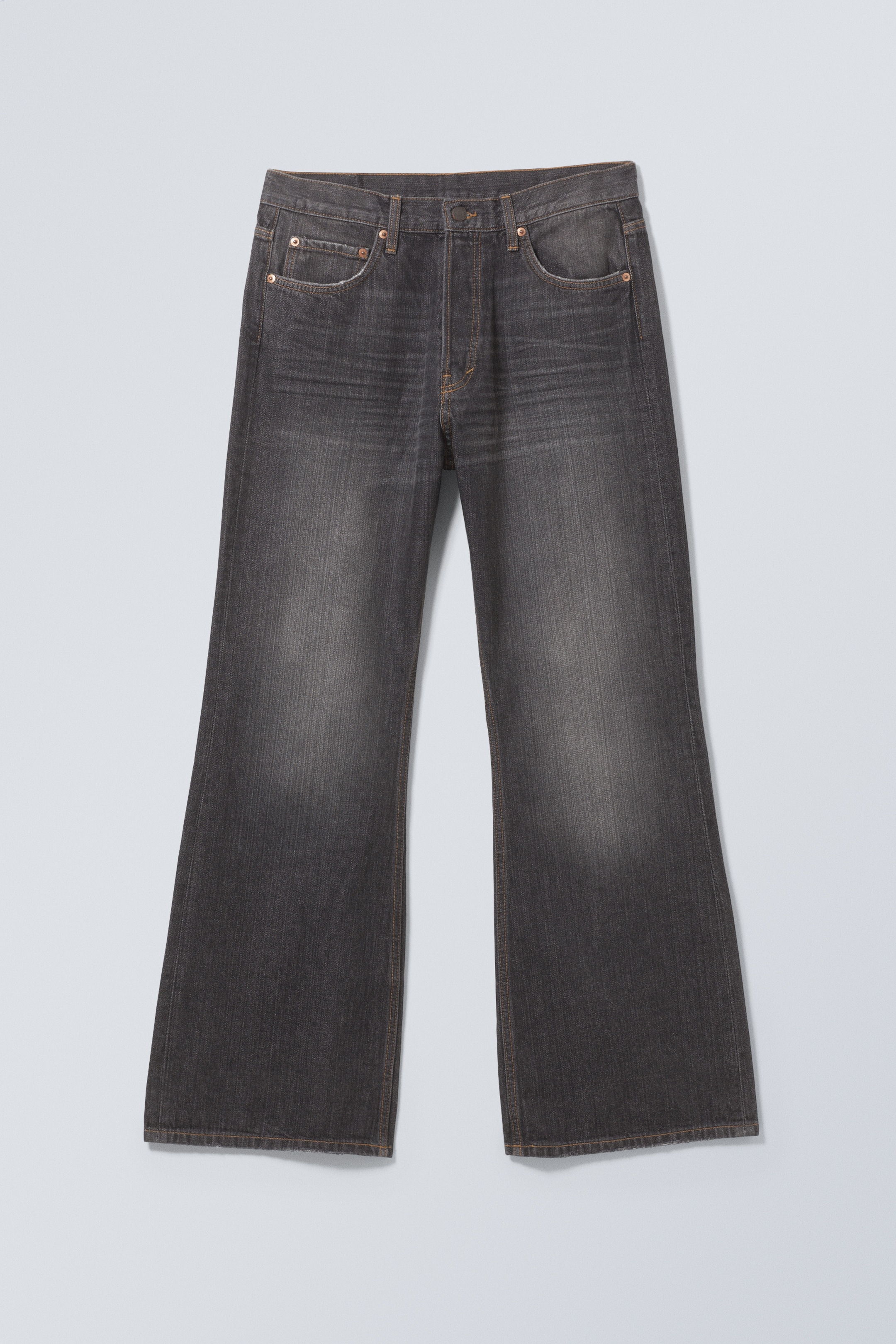 Visa större bild: Time Loose Bootcut Leg Jeans - Ash Black - Svart - HERR | H&M SE 11