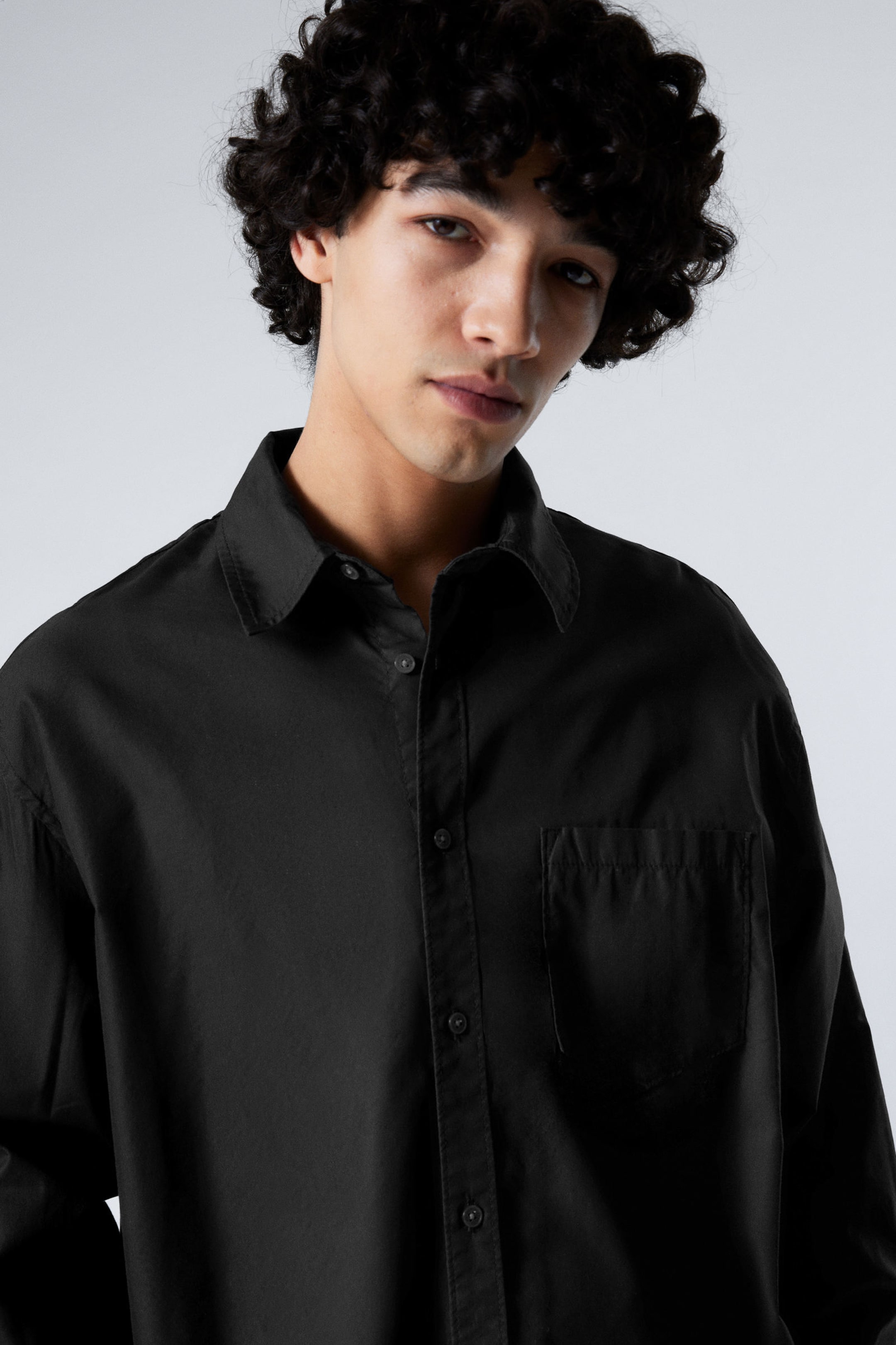 #272628 - Oversized Cotton Viscose Shirt - 2