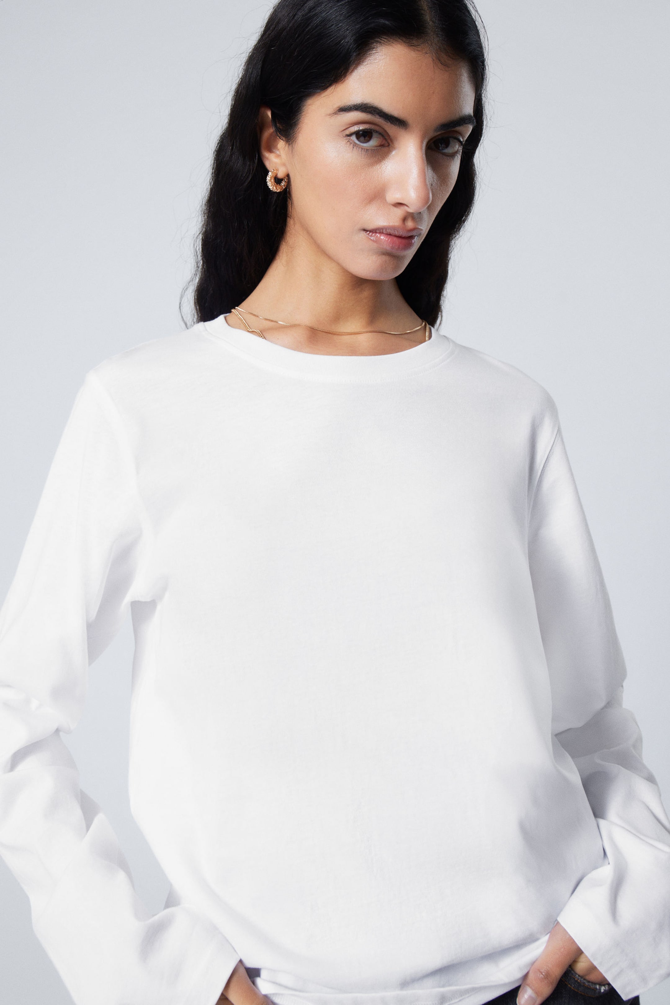 Weiß - Langarmshirt Standard Essence - 1