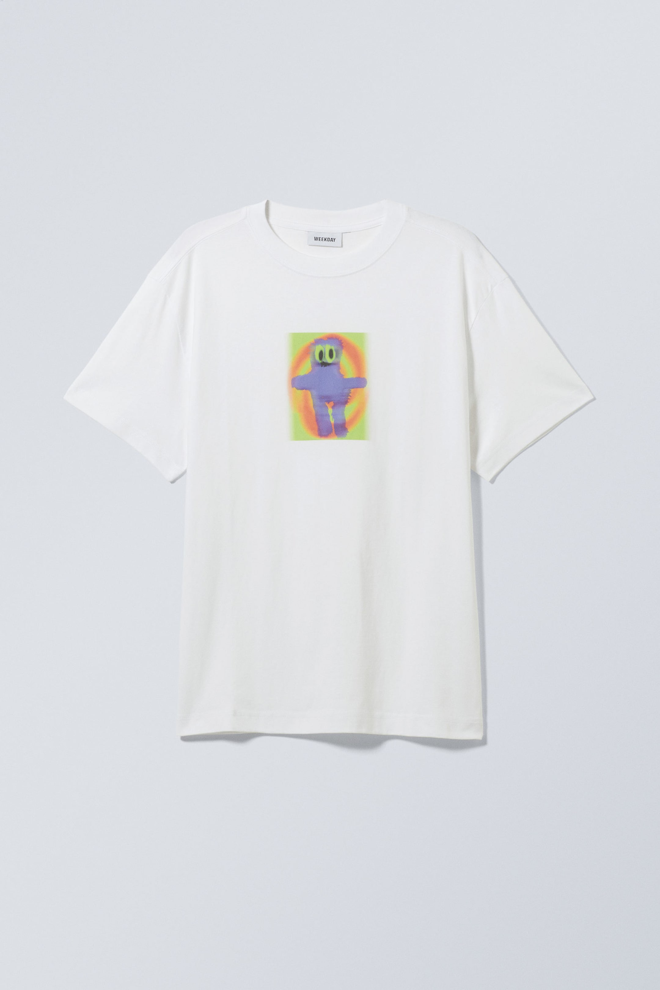 Hypno Purple Monster - Oversized T-shirt med grafiskt tryck - 0