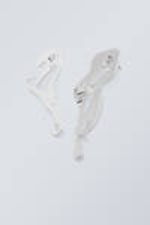 Silver - Curl Earrings - 0