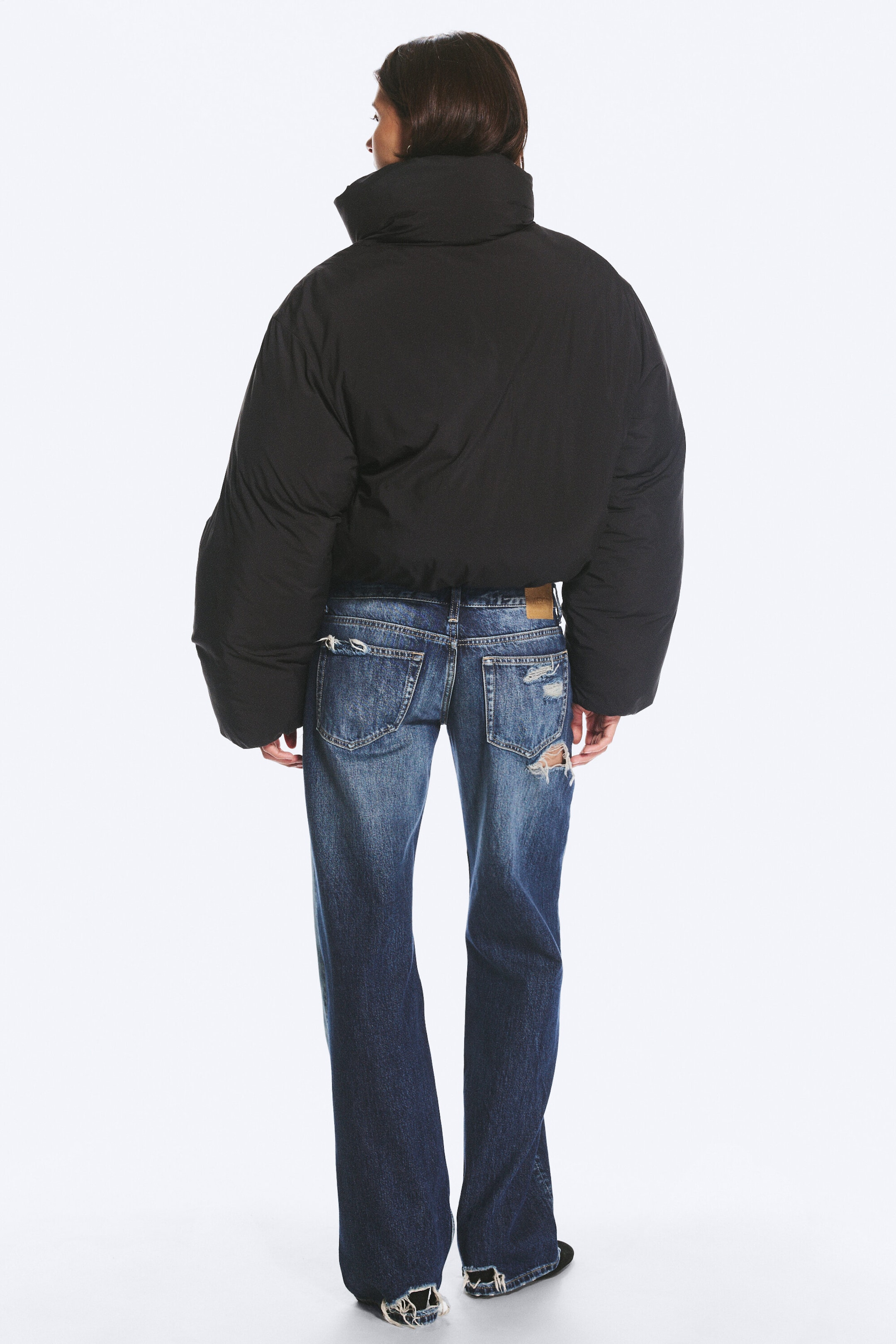 Black - Clean puffer jacket - 4