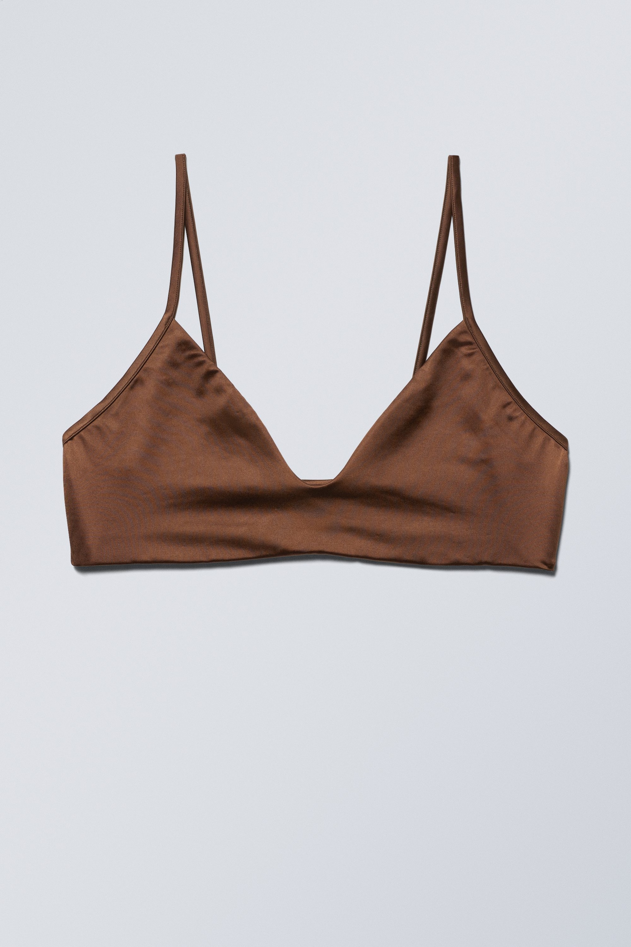 Brun - Trekantsbikinitopp Shine - 0