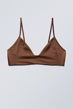 Brun - Trekantsbikinitopp Shine - 0