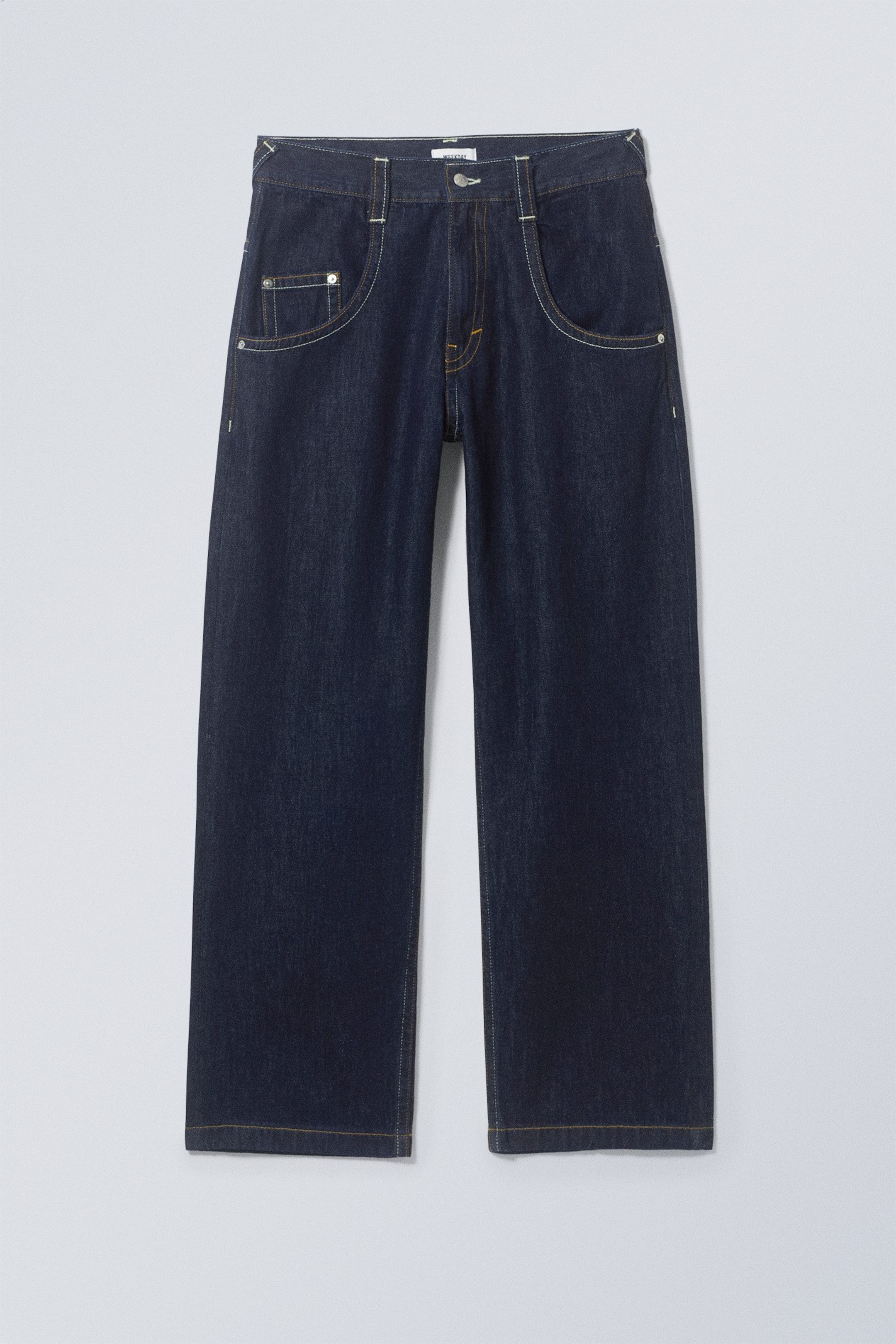 Blauwe wassing - Tyler losvallende baggy jeans - 0