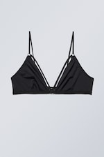 Zwart - Meg triangelbralette met bandjes - 0