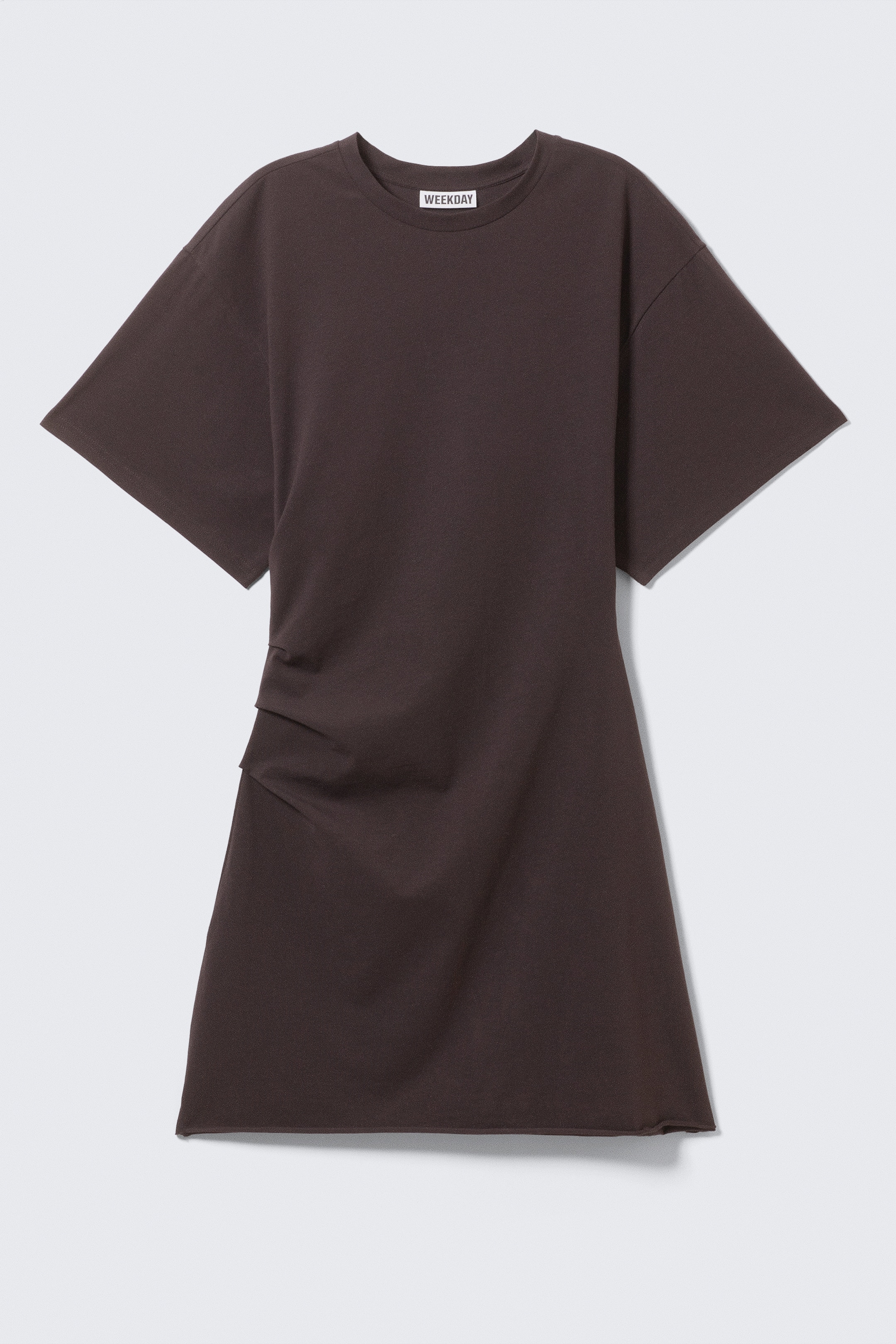 Grösseres Bild ansehen: Kurzärmeliges Mini-T-Shirt-Kleid - Dunkelbraun - DAMEN | H&M CH 5