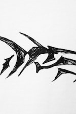 Vit - Dream Marker Logotyp - Boxig t-shirt med tryck - 1