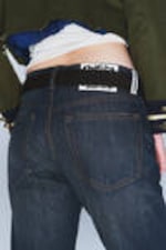 Blues - Dunkelblau - Anti – Unisex-Jeans mit niedrigem Bund - 6
