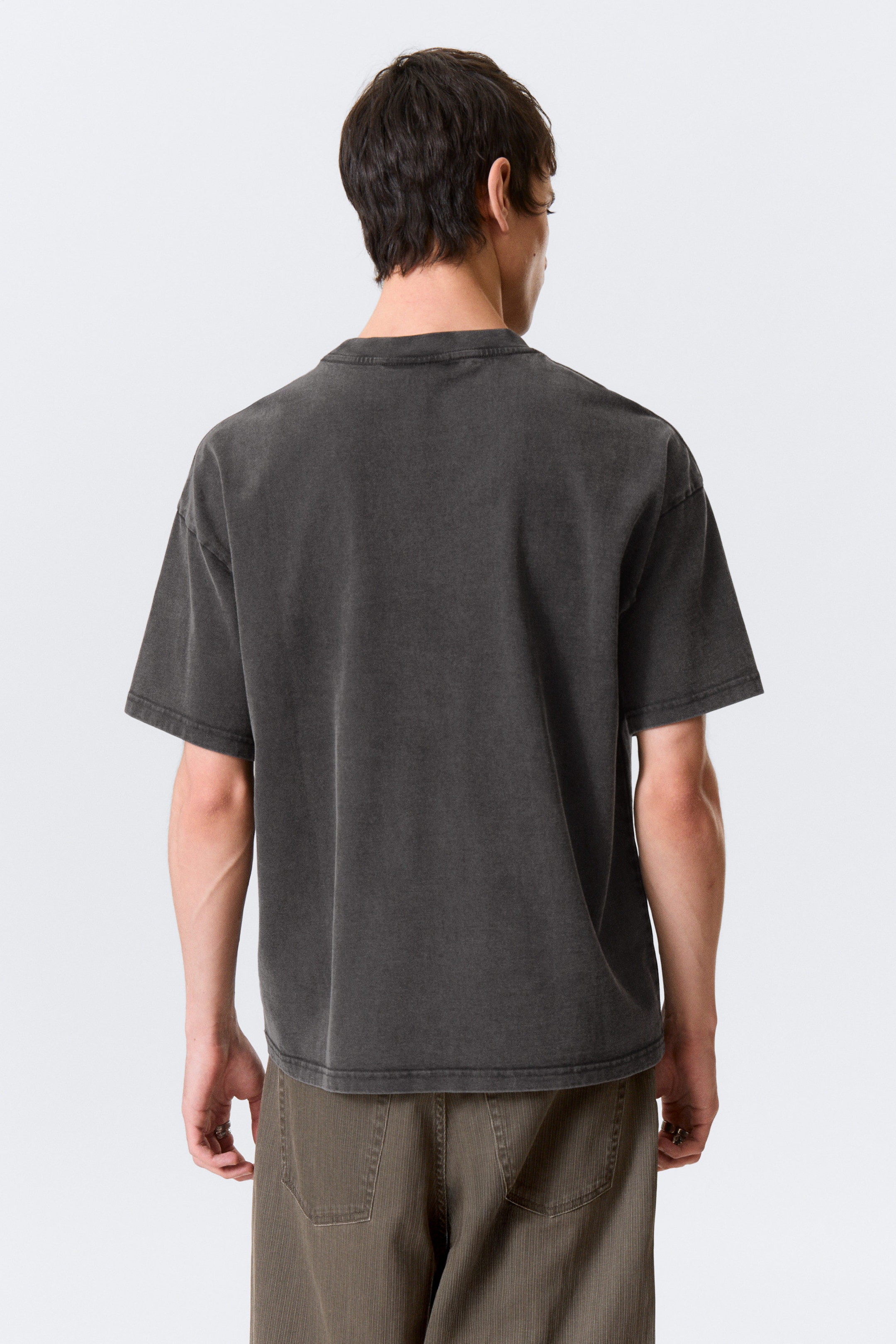 Noir - Heartbeat - T-shirt carré à imprimé graphique Great - 2