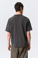 Noir - Heartbeat - T-shirt carré à imprimé graphique Great - 2