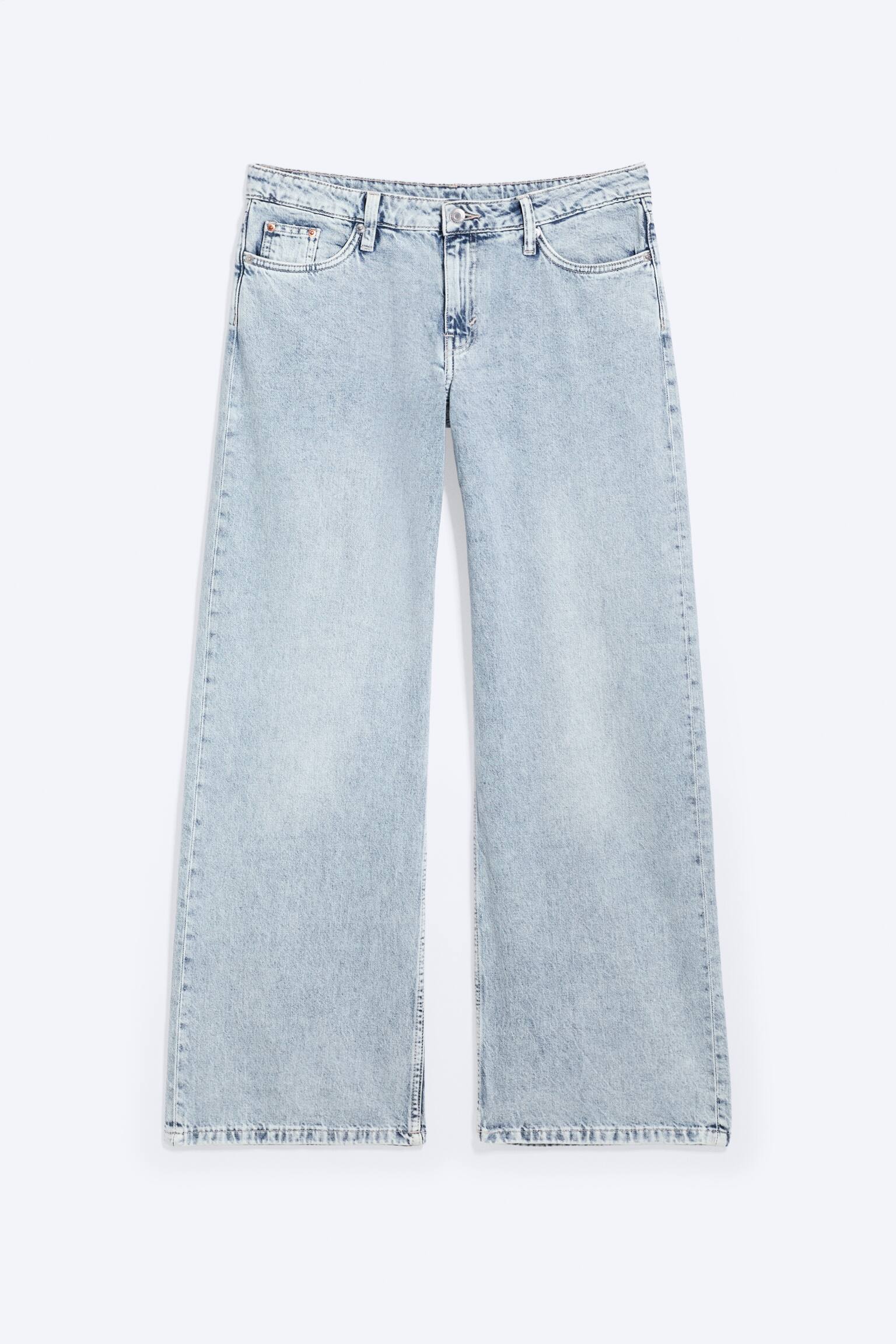 Imoo Low Rise Loose Wide Jeans - Dream Blue - Light Blue/90s Blue - Medium Blue/Washed Black - 2