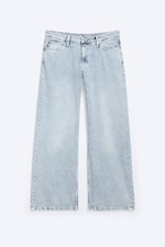 Dream Blue - Light Blue - Imoo Low Rise Loose Wide Leg Jeans - 0