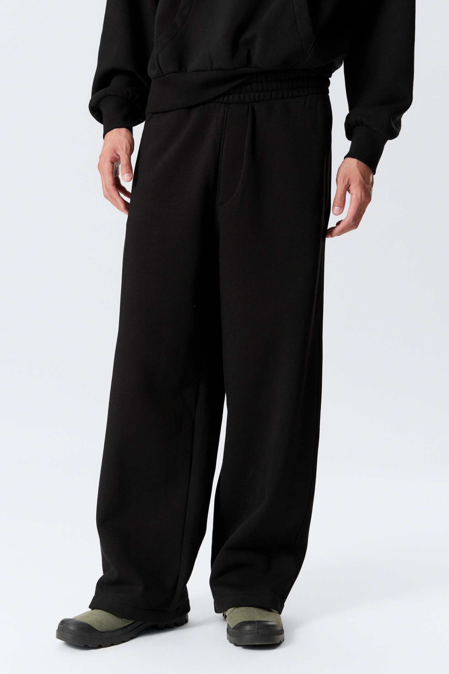 Loose Sweatpants - Black/Light Grey - 4