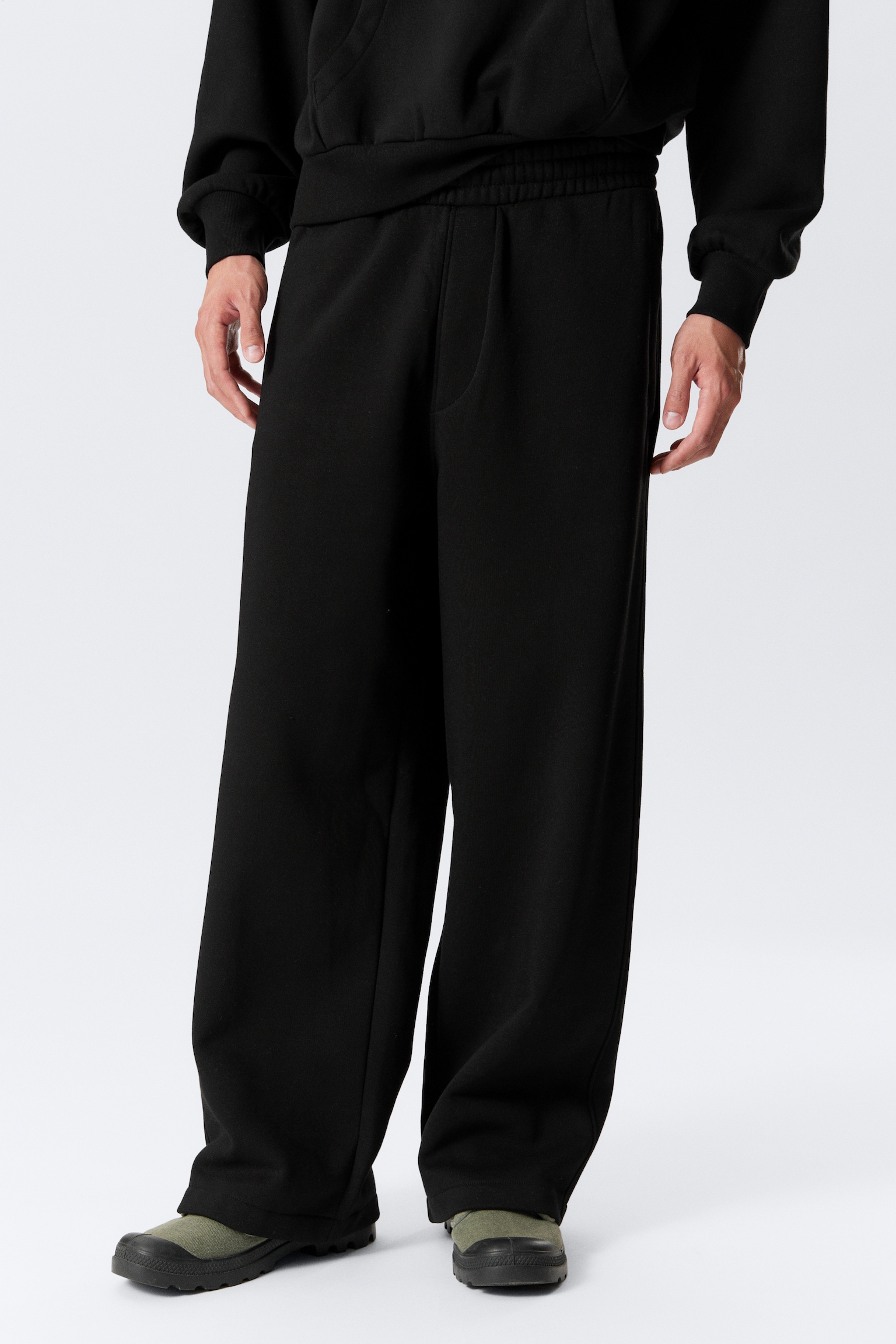 Loose Sweatpants - Black/Light Grey - 4