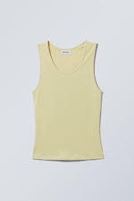 Jaune tendre - Débardeur ajusté doux - 0