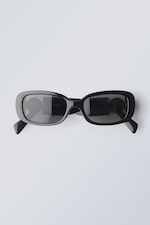 Schwarz - Sonnenbrille Run mit Metalldetail - 0