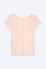 Pêche poudré clair - T-shirt court avec dos ajouré - 3