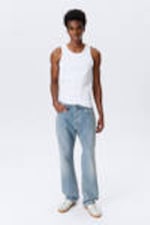 Blue Fade - Mittelblau - Meteor Low Rise Relaxed Straight Leg Jeans - 0
