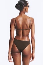 Marron foncé - Bas de bikini taille basse - 2