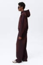Verwaschenes Dunkelpflaume - Simon – Verwaschener Scuba-Zip-Hoodie. - 3