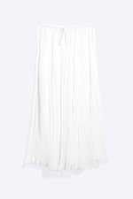 Dusty White - Crinkled Maxi Skirt - 3