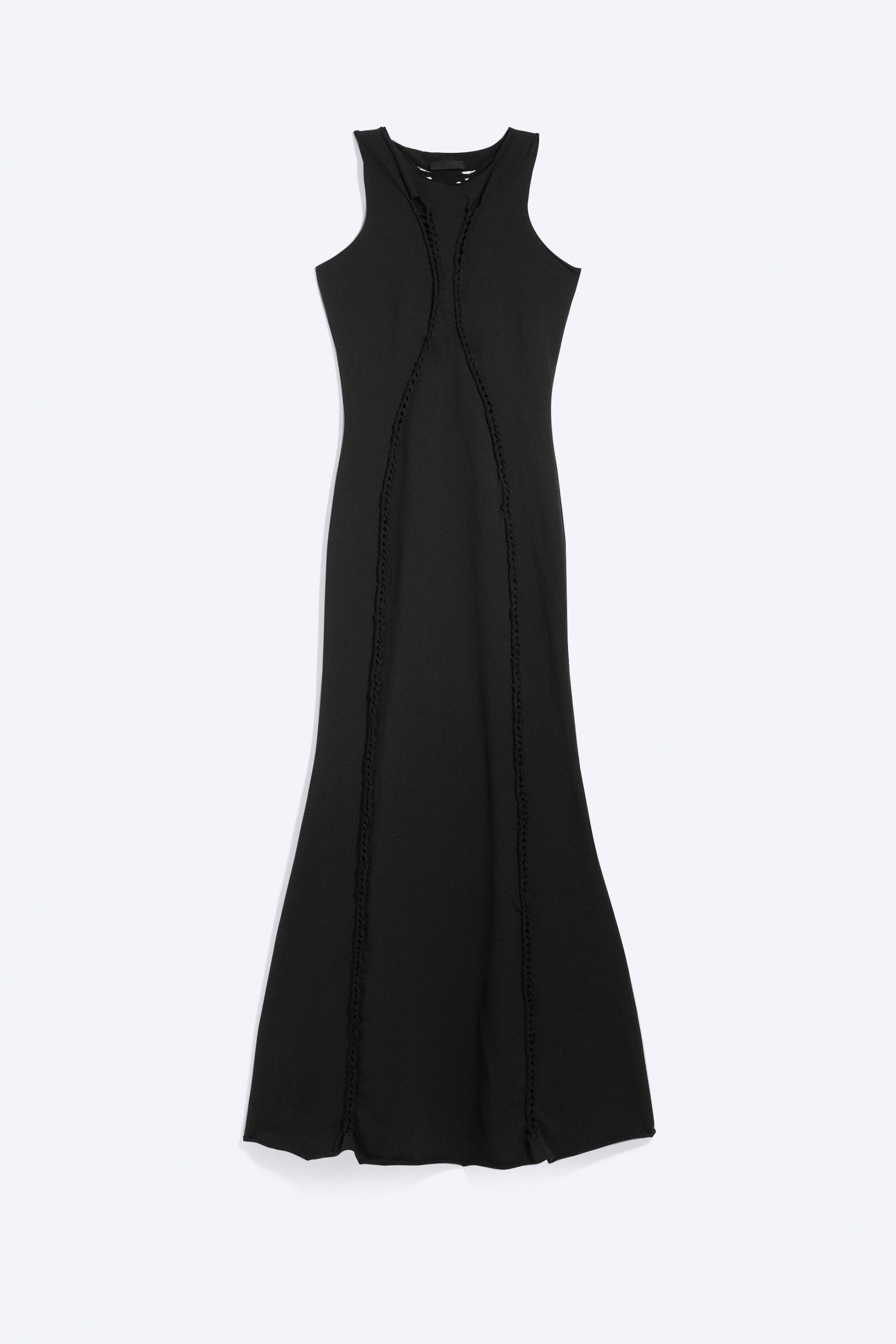 Black - Jersey Knot Dress - 4