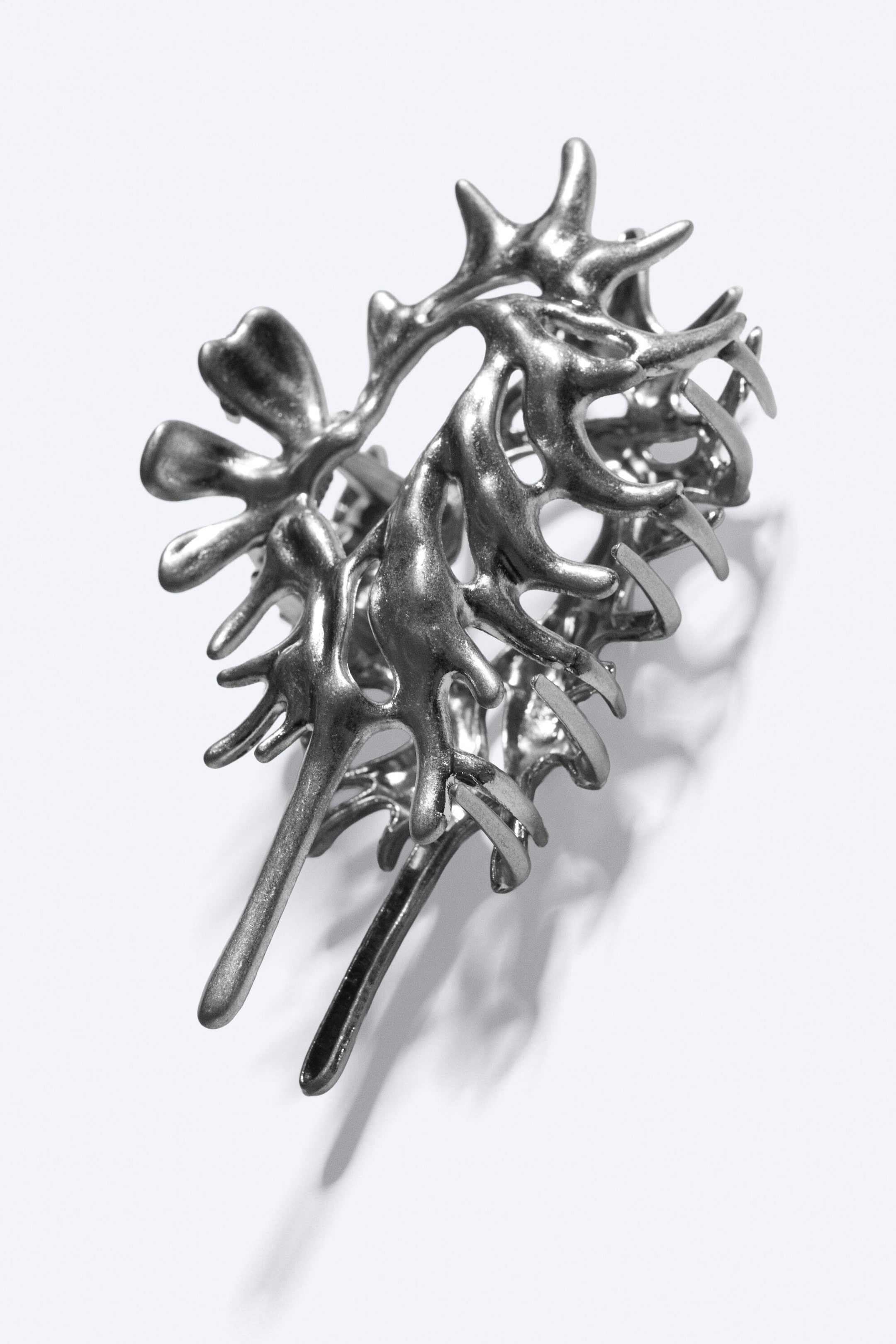 Silver-coloured - Coral Hair Claw - 1