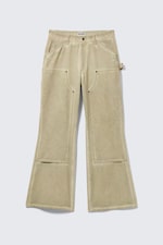 Washed Beige - GIA F FLARED WORKWEAR TROUSERS - 5