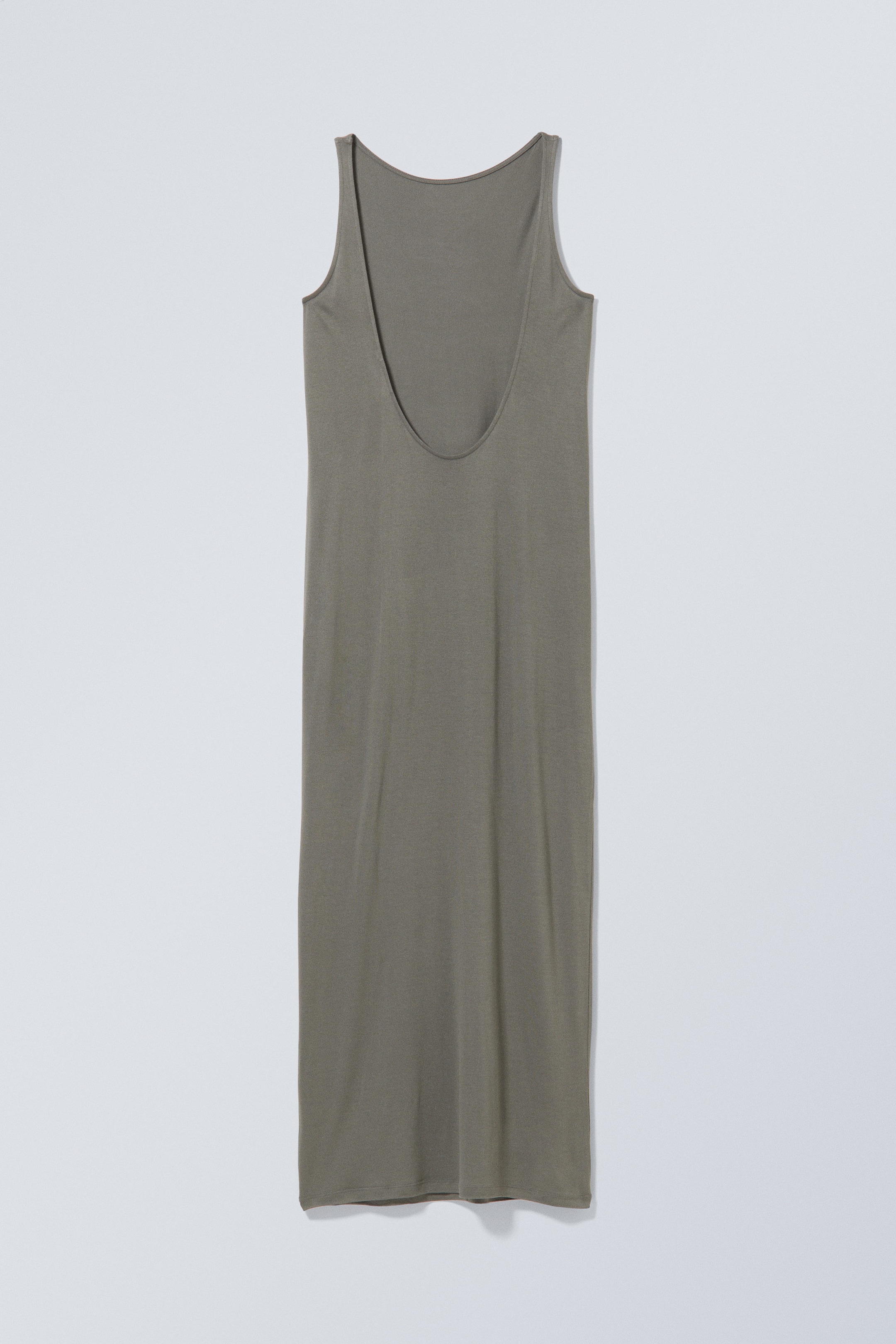 Khaki - Kleid mit offenem Rücken Yael - 2