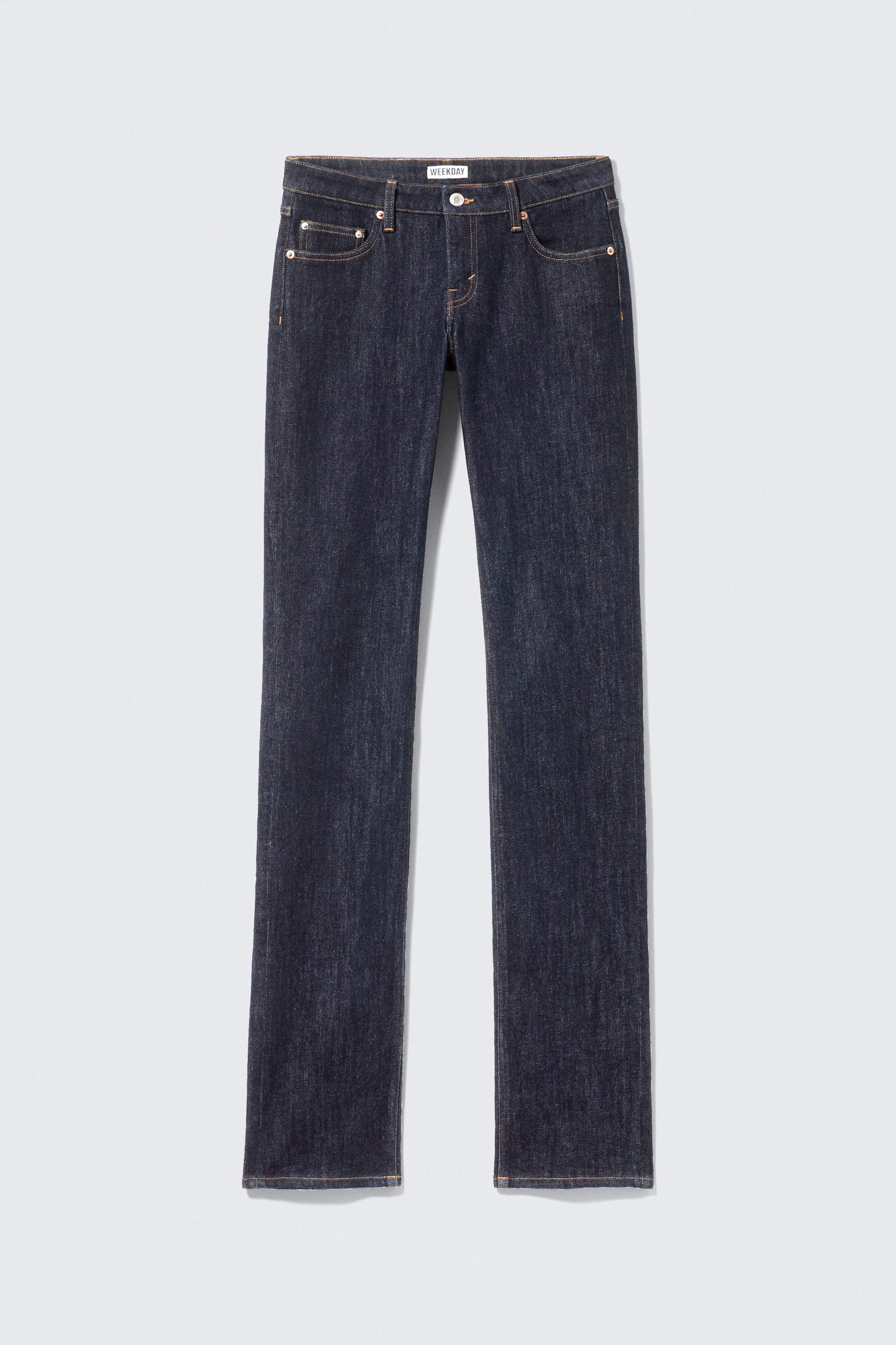 Blue Rinse - Mörkblå - Low waist slim leg jeans - 6
