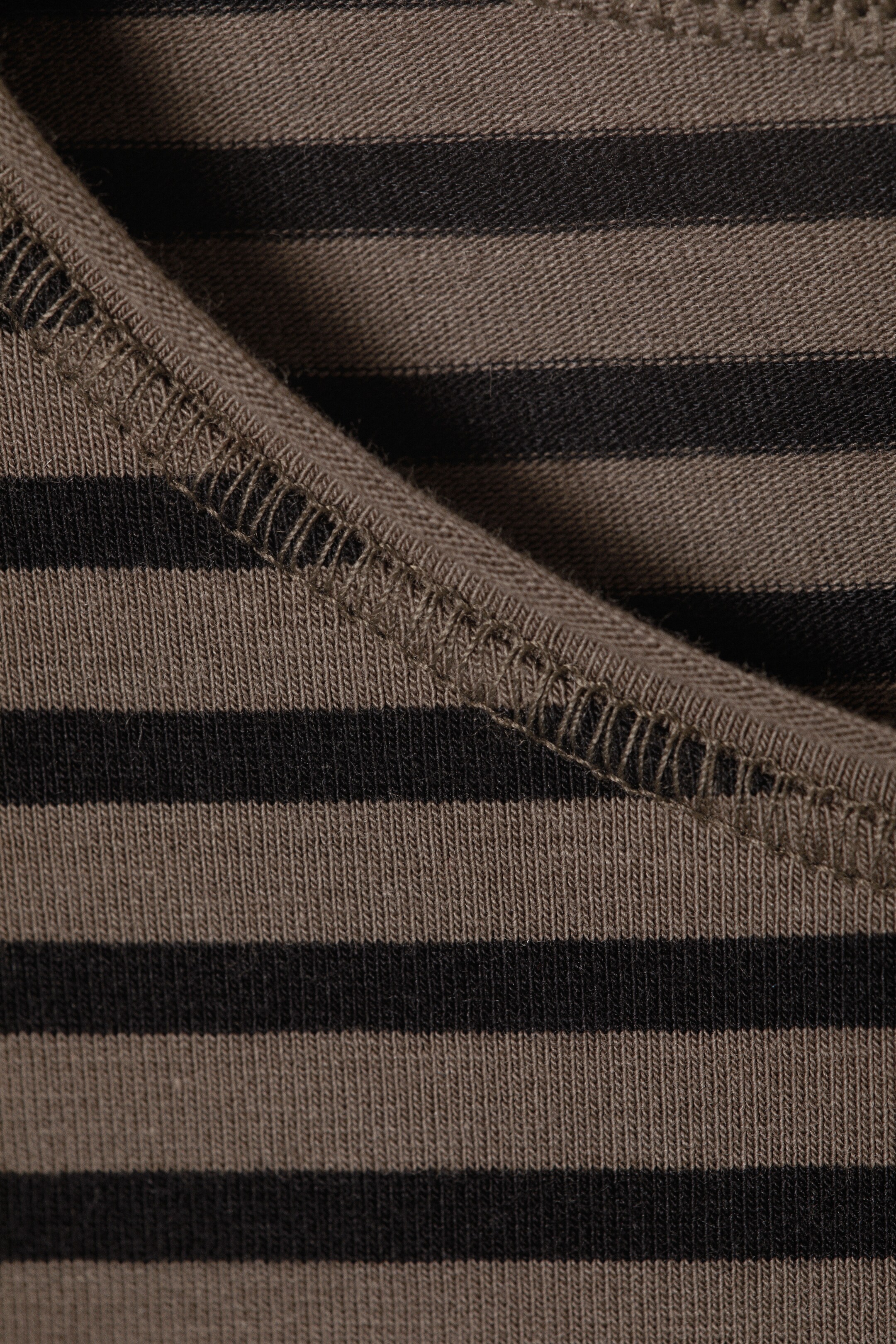 Visualizza immagine più grande: Top in cotone a maniche lunghe - Marrone scuro a righe - DONNA | H&M IT 5