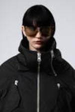 Silver - Grön Linser - Tonade ovala unisex-solglasögon - 1