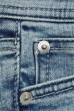 Fresh Blue - Light Blue - Slim Low Rise Denim Hotpants - 5