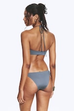 Taubenblau - Schimmer - Bikinihöschen mit Bindeverschluss - 2