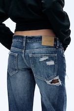 Mountain Blue – middels blå - AXIS LAV MIDJE RETTE SLIM-FIT-JEANS - 3