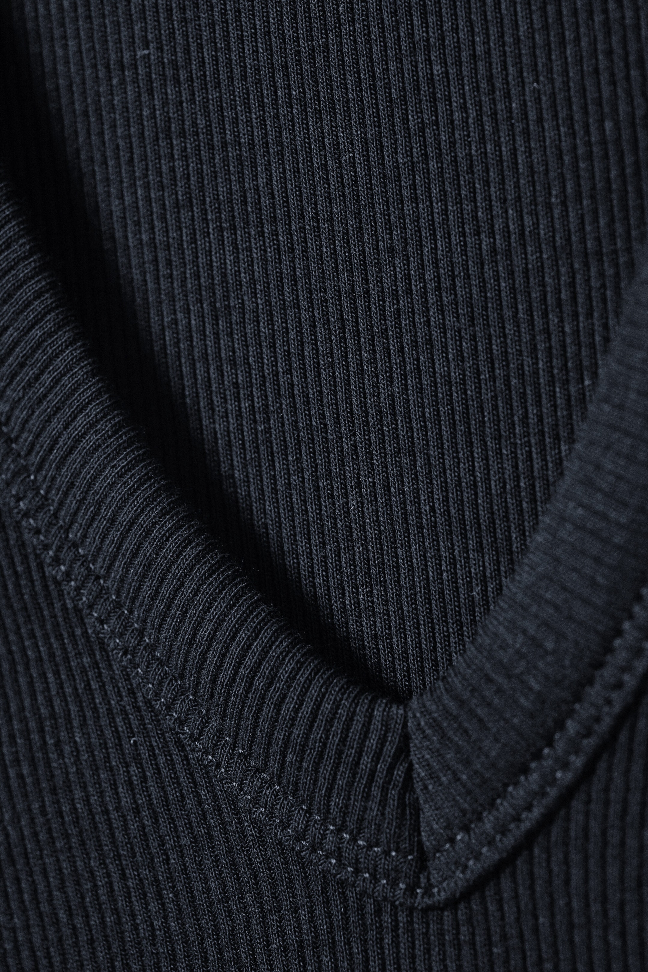Dark Blue - Ribbed V-neck Tank Top - 6