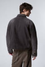 Washed Black - Relaxed Washed Utility Jacket - 3