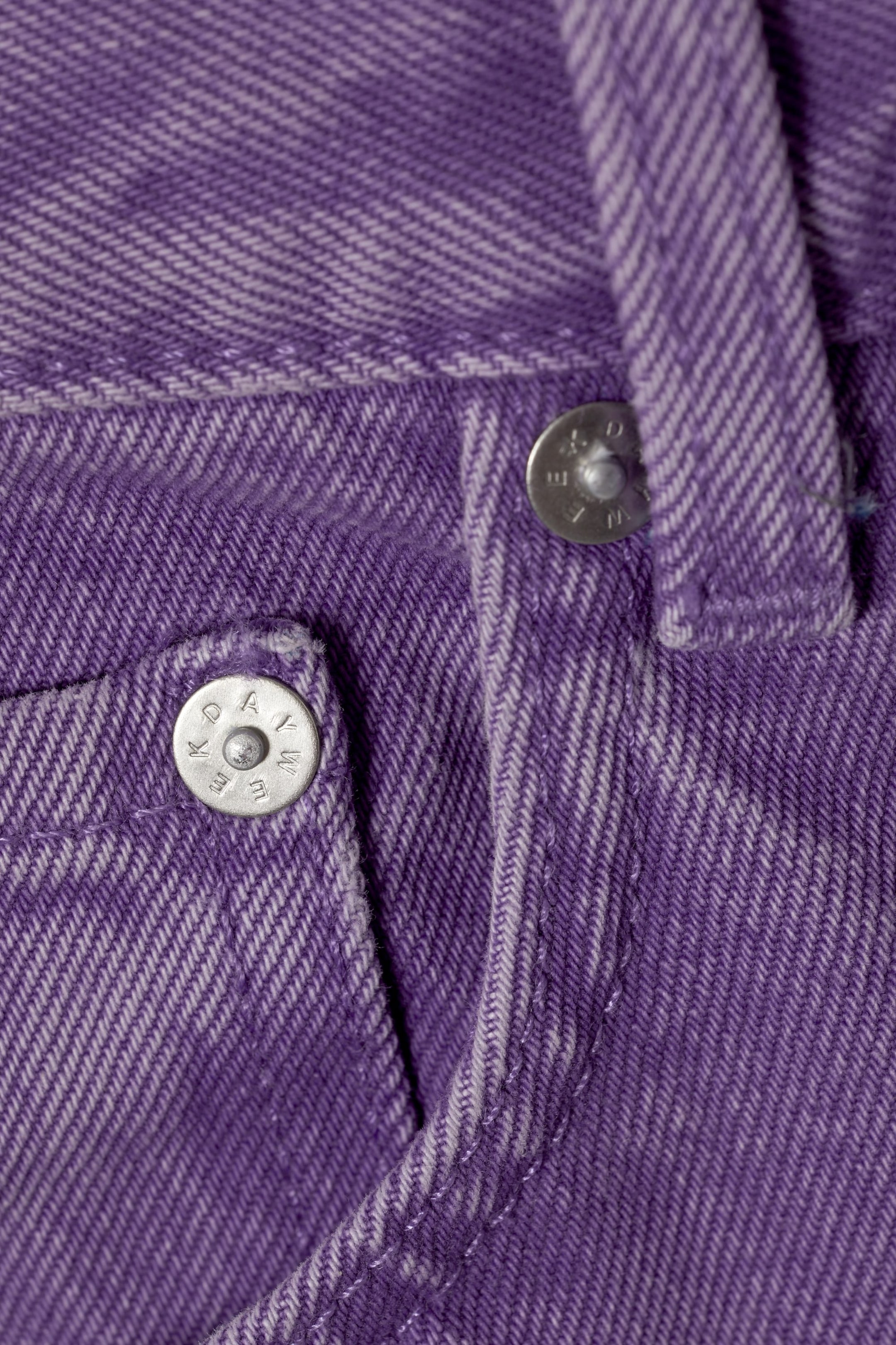 Overdyed purple - Jean droit décontracté taille mi-haute Space - 1