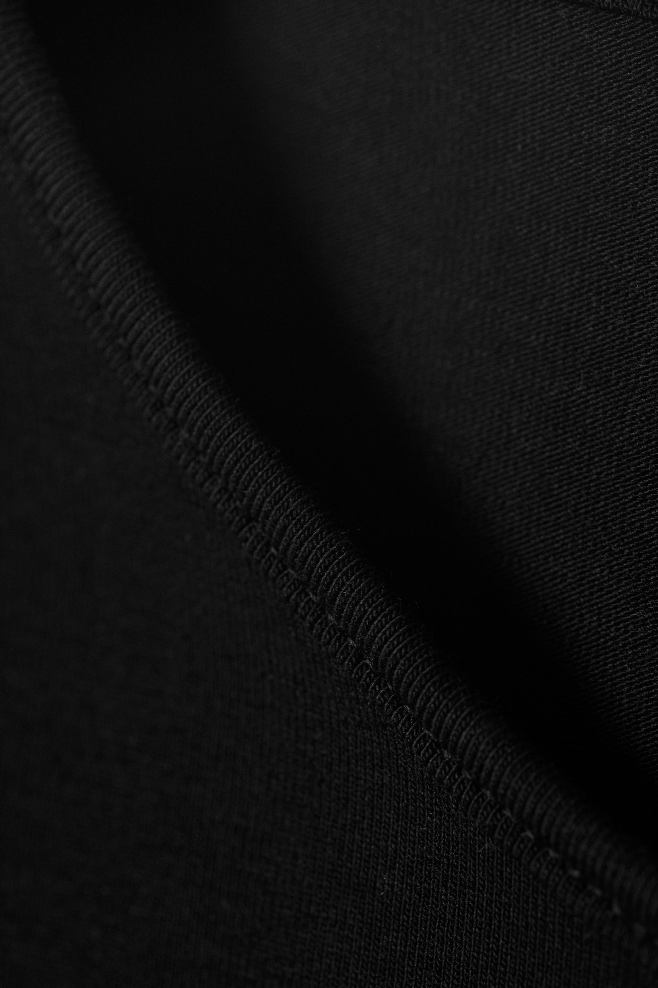 Black - Sleeveless Cotton Jersey Maxi Dress - 4