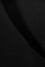 Black - Sleeveless Cotton Jersey Maxi Dress - 1