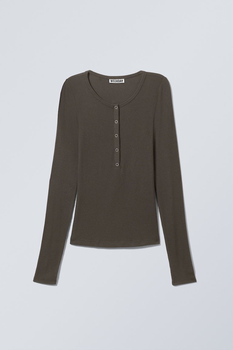 Dames Henley-tops - Yours Clothing