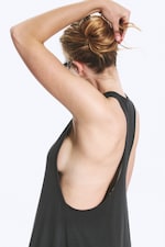 Zwart - Racerback Maxi Dress - 2