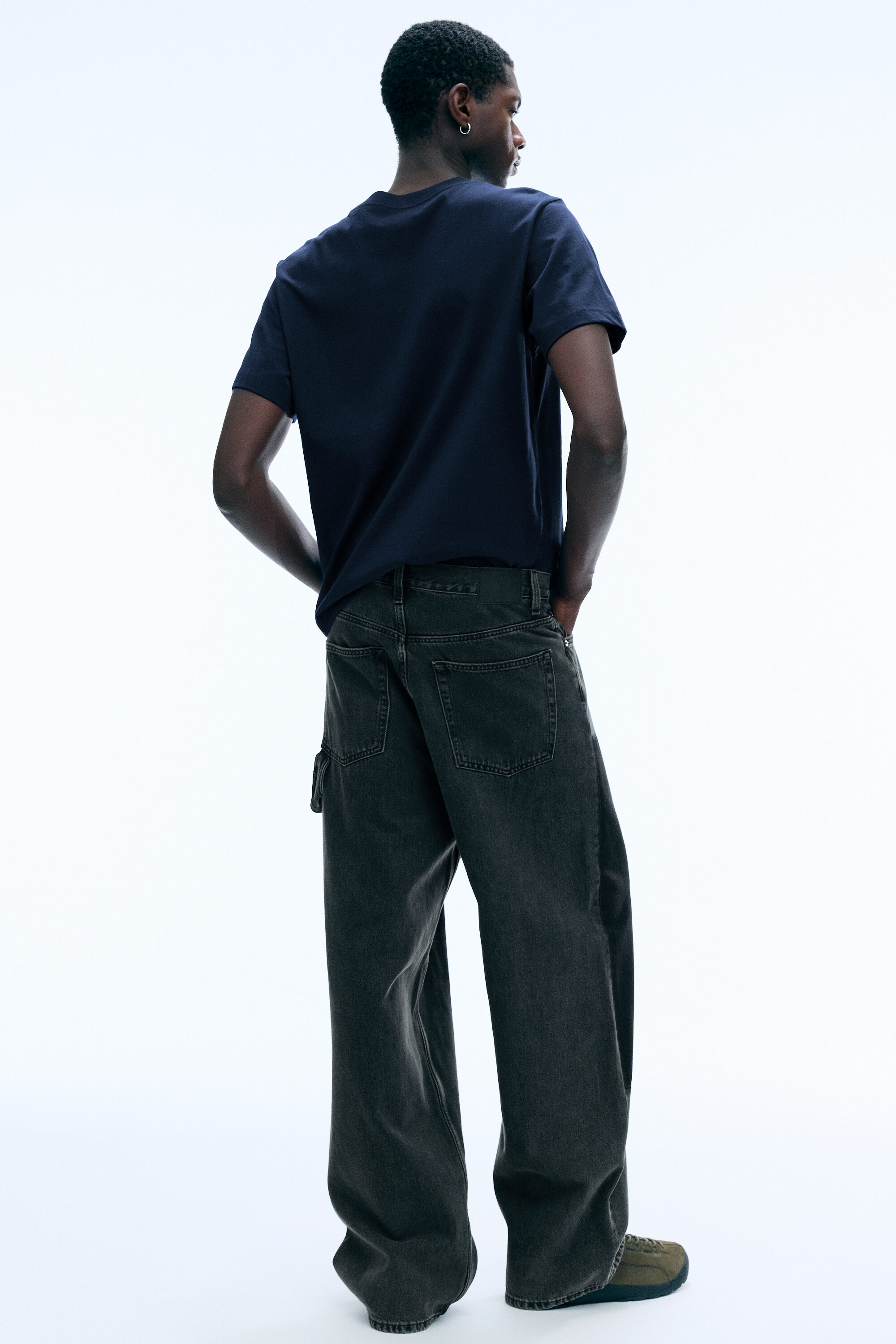 astro loose baggy carpenter jeans - Eulogy Black - Black | Weekday WW