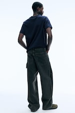 Eulogy Black - Black - Astro Loose Baggy Carpenter Jeans - 4