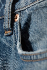 Radio Blue - Mittelblau - Pin Mid Waist Regular Straight Leg Jeans - 6