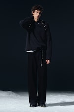 Tuned Black - Black - Astro Mid Rise Loose Baggy Leg Unisex Jeans - 2